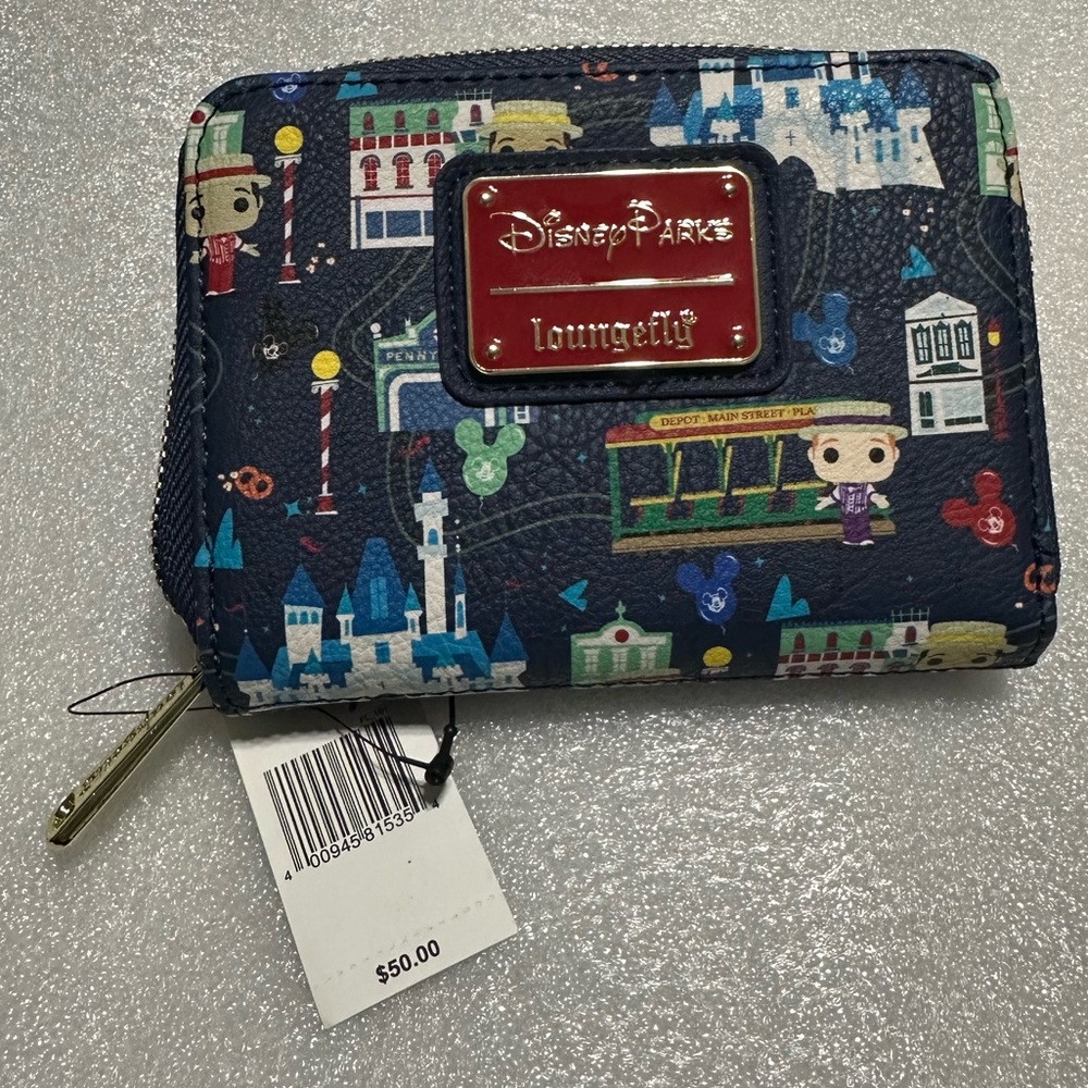 Disney parks, loungefly Main Street Wallet multiple colors